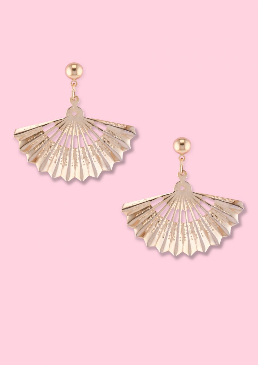 Vintage-Ogi-drop-earrings-gold