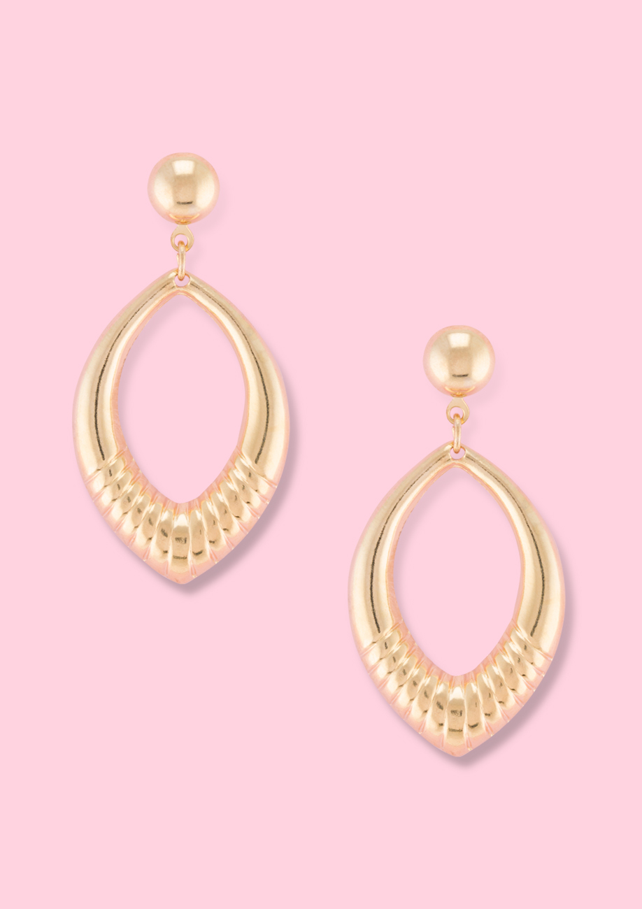 Vintage-Ovallo-drop-earrings-gold