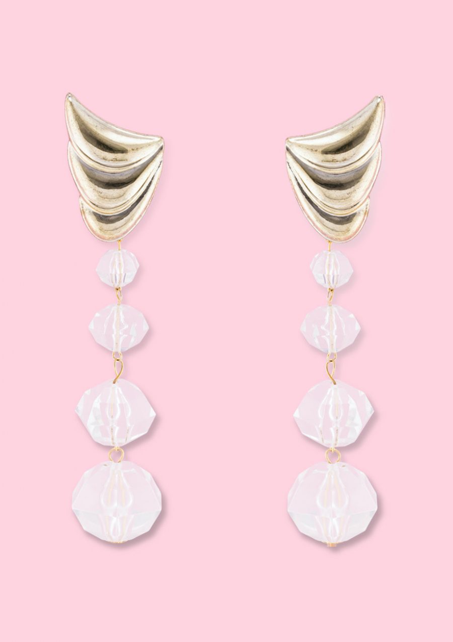 Large statement drop earrings, by live-to-express.