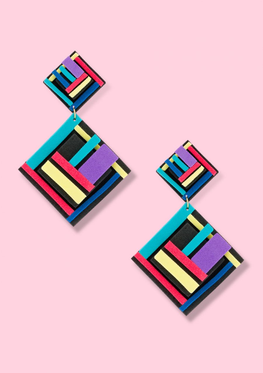 80s Vintage statement earrings by live-to-express. Online statement earrings shop