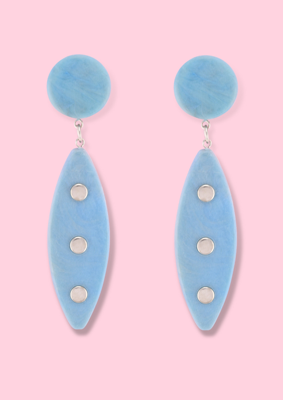 Blue vintage 90's drop earrings
