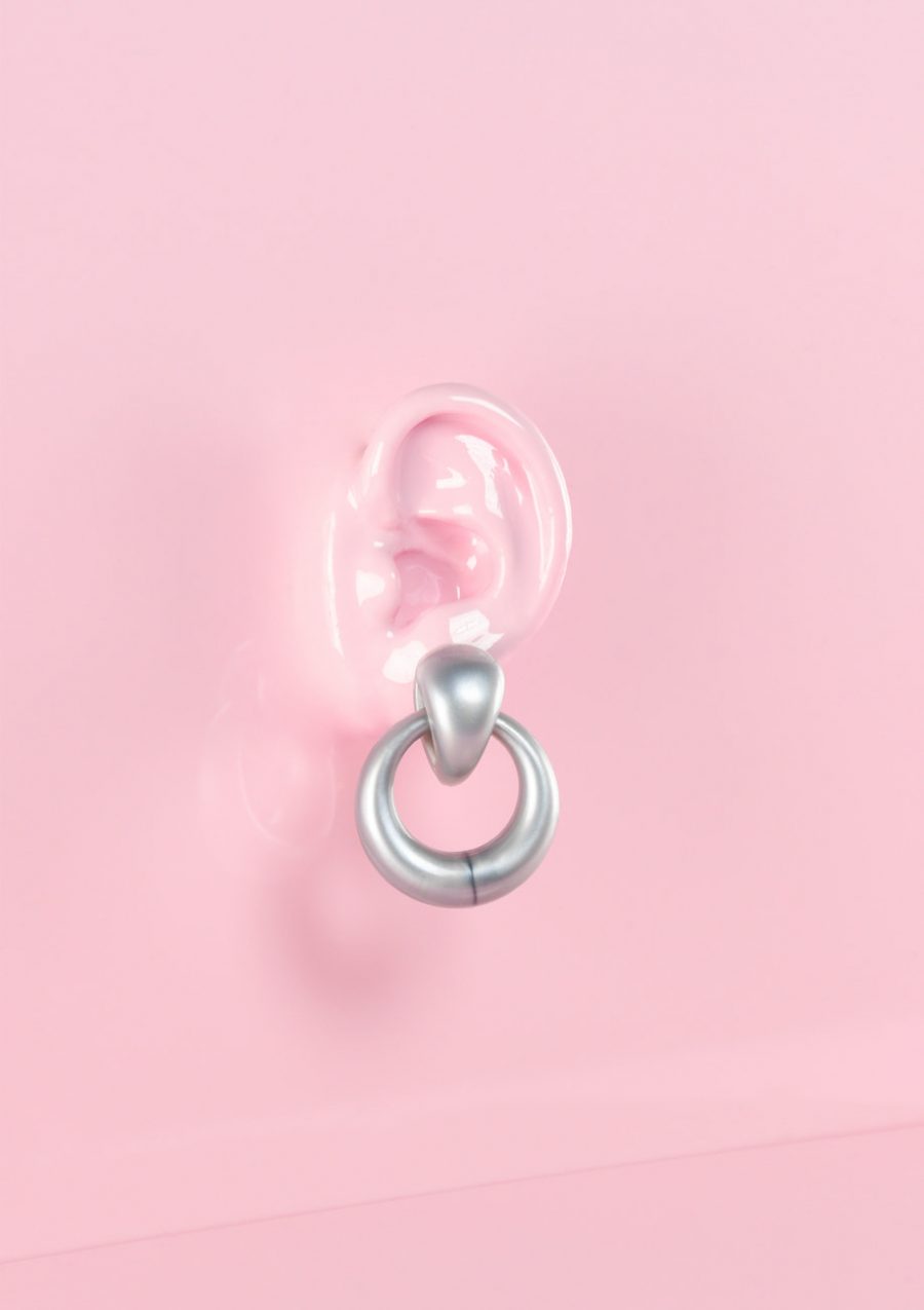 Zilveren design oorbellen, LIVE-TO-EXPRESS