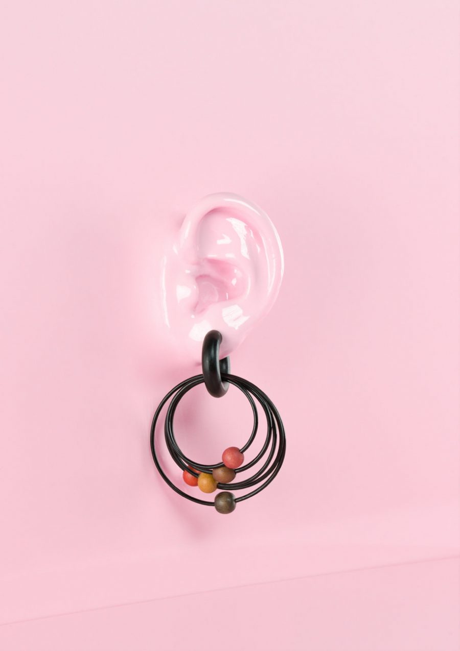 Design drop earrings